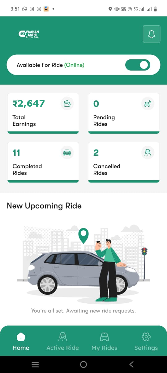 Driver App Screenshot